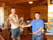 Награждение участников Первых соревнований по рыбной ловле, посвященные Дню рыбака 2013 в Трехречье