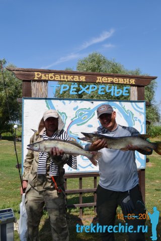Рыболовные соревнования в рыбацкой деревне "Трехречье" в августе 2017