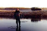 Рыбалка на Ахтубе по первому льду (конец ноября в Трехречье)