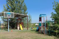 Детская площадка в рыбацкой деревне Трехречье, 2020